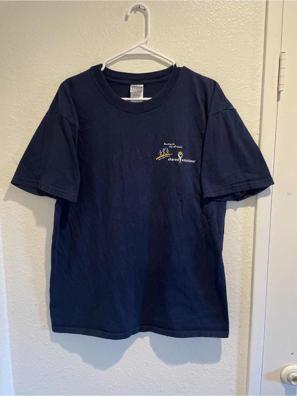 Vintage Y2K Team Copaxone Shared Solutions Navy Graphic Tee Shirt Large
